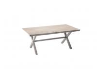 Alumínium kerti asztal Polywood asztallappal 180 × 100 × 75 cm