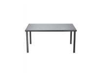 Alumínium kerti asztal üveglappal 150 × 90 × 71 cm