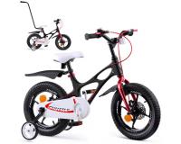 RoyalBaby gyermek kerékpár tolókarral Space Shuttle 14" fekete színben