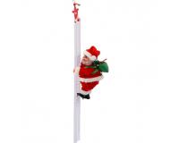 Létrán mászó mikulás figura  20,5 cm