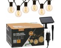 Garden Garland 2az1ben kerti dekorációs fényfüzér / világítás (napelem / 3 V) 7,5 m BUBBLE 25 LED meleg fehér