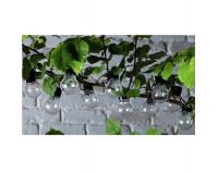 Garden Line LUCA Izzó alakú napelemes kerti fényfüzér - hideg fehér fényű 3,8M