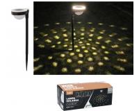 Garden Line LATI napelemes meleg fehér fényű szolár lámpa  11 x 9 x 38,5 cm