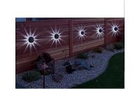 Garden Line napelemes szolár fali lámpa 2db-os, 10x10x2,5cm - hideg fehér fényű