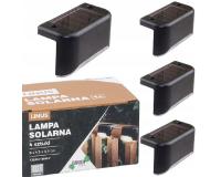 Kerti szolár erkély lámpa  - meleg fehér  8x4,5x4,5 CM 4 darabos