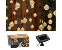 Garden Line BUBBLE napelemes kerti fényfüzér- meleg fehér fényű 9,35M