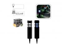 LED napelemes lámpa 7 x 7 x 38,5 CM FEKETE
