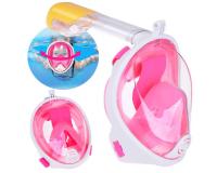 Búvár arcmaszk S/M méret rózsaszín színben