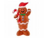 Felfújható világító mézeskalács 150 cm karácsonyi dekoráció