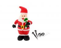 Felfújható télapó cukorkával és LED fénnyel - 120 cm