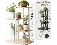 Virágtartó állvány - fehér színben