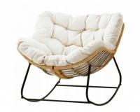 XXL hintaszék - kertbe, teraszra és belső térbe - krémfehér