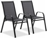 2 darabos kerti szék - fekete