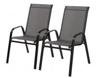 2 darabos kerti szék - szürke
