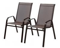 2 darabos kerti szék - barna