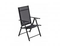 Összecsukható kerti szék 66 x 53 x 107 CM - fekete