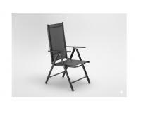 Összecsukható alumínium kerti szék 66 x 56 x 107 cm - szürke