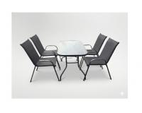 Kerti bútor garnitúra (asztal 120 x 70 x 70 CM - 4 szék 1 x 54 x 70 cm)