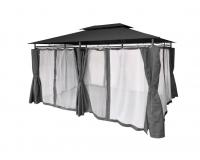 Kerti pavilon oldalfüggönyökkel - 3 x 4 méter