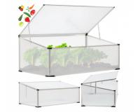 Mini üvegház/magágy polikarbonátból 100 x 60 x 30/40 cm