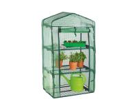 Garden Line kerti acél szerkezetű melegház 3darab polccal  69 x 49 x H125 cm