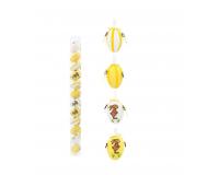 Húsvéti dekorációs tojások 12 darab - sárga,fehér