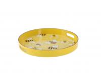 Kerek méhecskés tálca - 33 x 33 x 4,2 CM