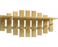 Harmony fogas 9 akasztóval 90x21,5x42 cm - fenyő színben