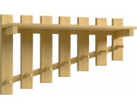 Harmony fogas 7 akasztóval 72x21,5x42 cm - fenyő színben