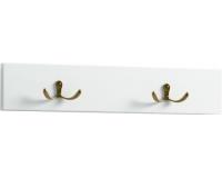 Harmony fogas 2 akasztóval 30x4x7 cm - FEHÉR színben