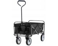 Többfunkciós fekete kerti kocsi - 116X54X90CM