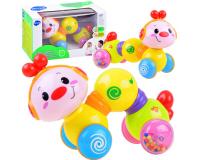 Interaktív színes, vidám hernyócska