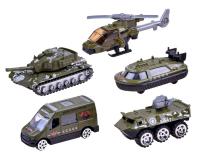 5 darabos katonai fém jármű szett 1:64