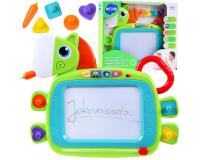 Lovacska formájú mágneses rajztábla nyomdákkal hangeffektusokkal