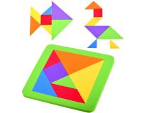 Színes tangram habszivacs kirakós ügyességi játék