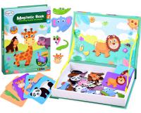 Mágneses állatos puzzle kirakó - készség fejlesztő játék