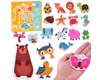 24 aranyos vidám kisállatos kirakó