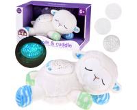 Puha alvást segítő plüss bárány projektorral, fehérzajjal