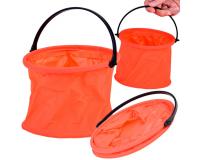 Összehajtható vödör piros színben - 14 cm átmérő