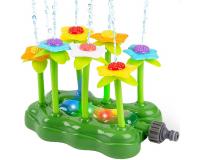 Virágos slagra csatlakoztatható szökőkút fényeffektusokkal