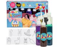 Tuban Tubi Jelly 3D - 6 színes zselé sablonokkal