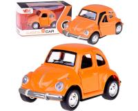 Fém Bogár kisautó fény és hangeffektusokkal narancssárga színben