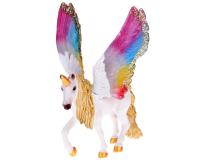 Szivárvány szárnyú unikornis figura