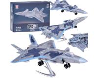 J-20 Stealth Fighter repülőgép építőkészlet 1:100 méretarányban