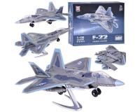 F-22 Stealth Fighter sugárhajtású repülő építőkészlet 1:100 méretarányban