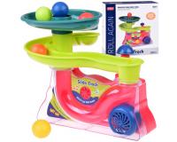 Interaktív színes labdapálya vidám dallamokkal