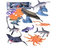 Műanyag tengeri  ragadozó állatok 10 darabos készlete