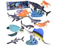 Műanyag tengeri állatok - rákok, teknős - 10 darabos készlete