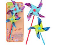 Színes szélforgó szélmalom - 2 darabos készlet