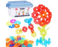 Kör alakú színes építőblokk készlet - 140 építőelemmel